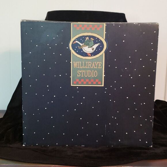 RARE Vtg 1997 Williray Studio Farm Couple Riding Giant Pig - WW3034 Original Box - Picture 12 of 12